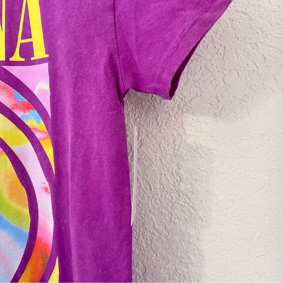 - NIRVANA Purple Tee with Colorful Smiley Design - Picture 5 of 7